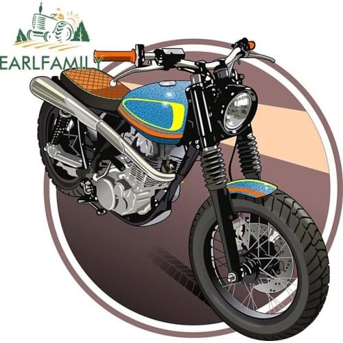 EARLFAMILY 13cm x 12.9cm for Motorcycle Car Sticker DIY Motorcycle Stickers Waterproof Scratch-proof Vehicle Window Decoration