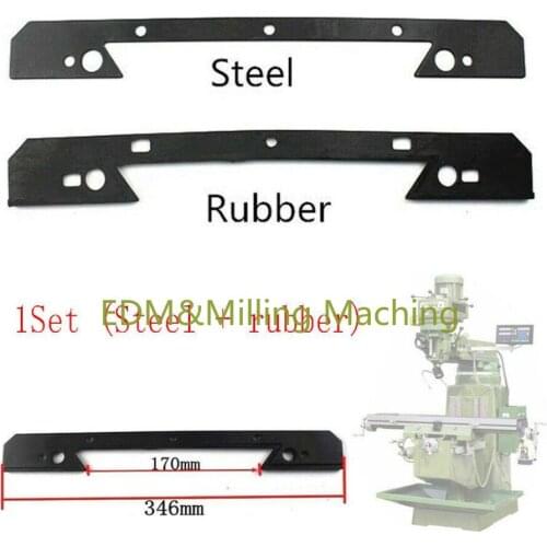 CNC Milling Machine- Saddle Knee Wiper Plate Steel Rubber 346mm Mill Tool For Bridgeport Mill Part