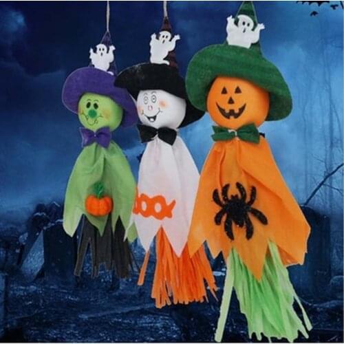 Halloween Horror ghost pendant 2020 Halloween Decoration Pumpkin Witch Skull pendant For Haloween Party Decor