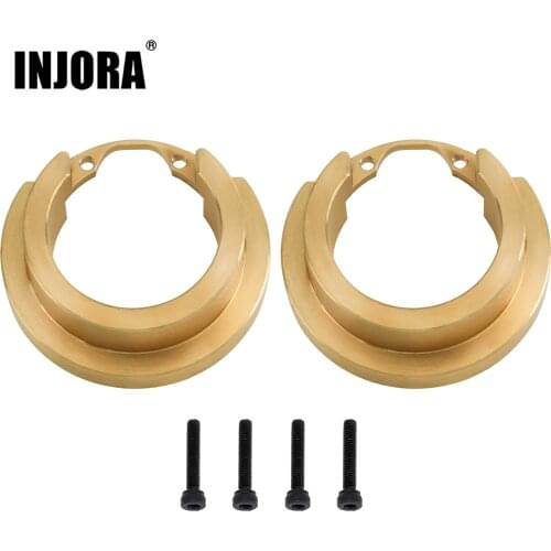 INJORA 2PCS Portal Brass Counterweight Balance Weight for 1:10 RC Crawler Traxxas TRX-4 TRX-6