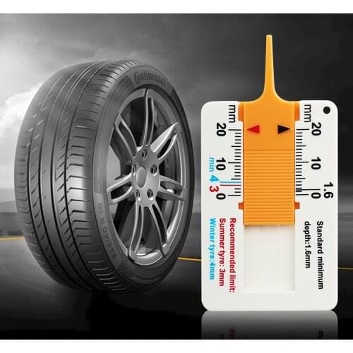 Car Tyre Tread Depthometer Depth Measure Tool for audi a4 b8 a3 q5 a6 c6 seat leon ibiza leon fr spoiler SAAB for GMC