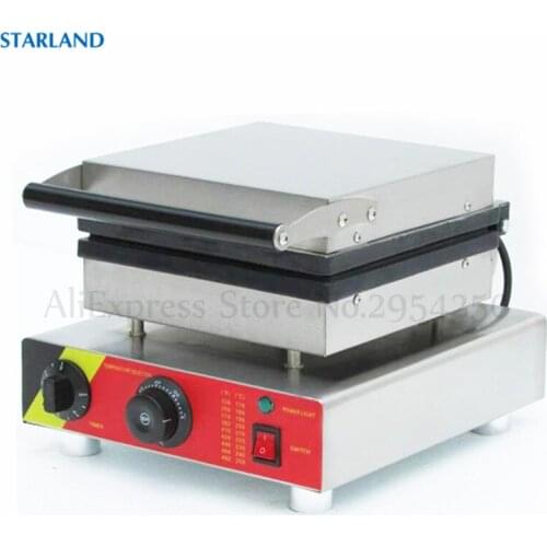 Classic Square Waffle Machine Non-Stick 2 Molds Kitchen Equipment Stainless Steel Waffle Baking Fitment