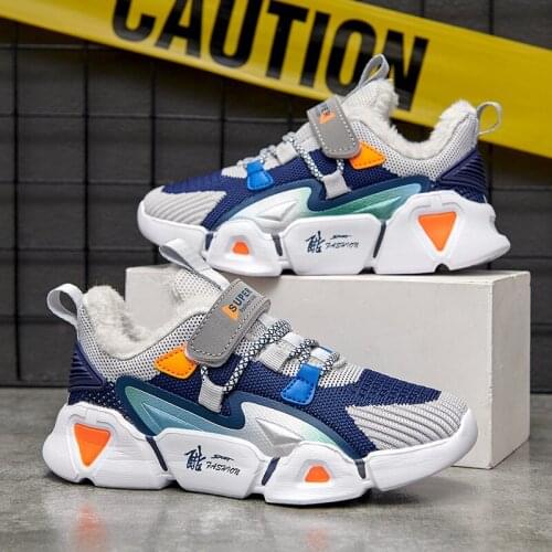 New 2021 Winter Kids Shoes Boys Breathable Mesh Kids Sneakers Boys Fashion Casual Comfortable Children Shoes Chaussure Enfant