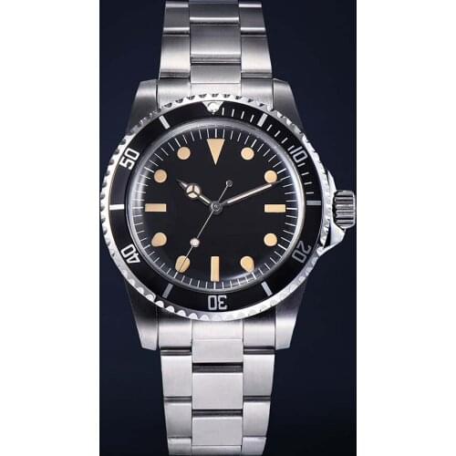 Mechanical Movement Mens Mechanical Wristband Watches 39.5mm 316 Stainless Steel Case for w/ Nh35 Mechanical Movement