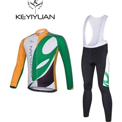 KEYIYUAN Cycling Mens Summer Long Sleeve Clothes Set Sun Protection Mountain Bike Breathable Outdoor Sweatshirt