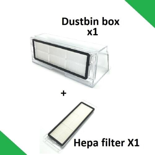 New Original Dust Box for Xiaomi Vacuum Cleaner 2nd Generation Roborock S50 S51 Robot Dustbin Box with Filter Hepa