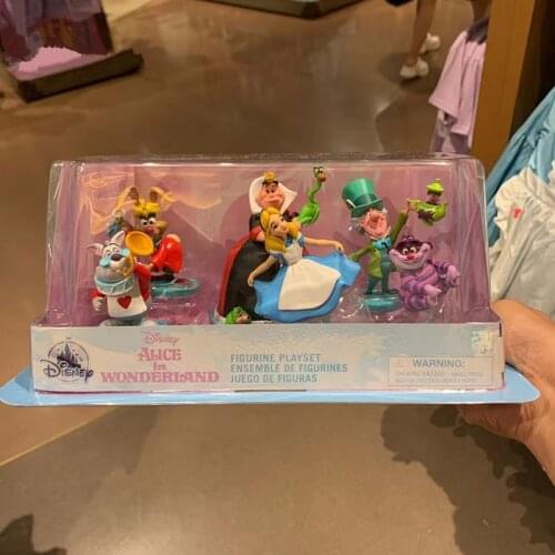 New style Shanghai Disney Alice in Wonderland Cheshire Cat Mad Hatter Play House Toy Set Gifts for Kids AG2625