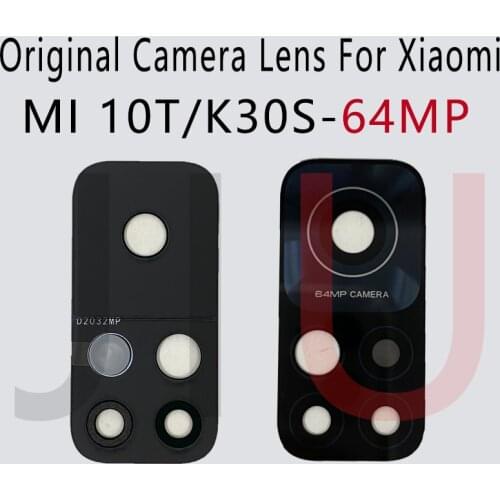 Original For Xiaomi MI 10T Rear Back Camera Glass lens Cover with Adhesive Sticker 64MP