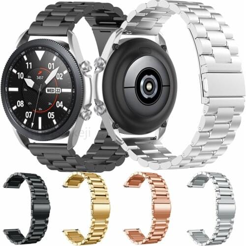 For Samsung galaxy watch Active 2 44mm 40mm Stainless Steel Watch Strap Bracelet 20MM Watch band Active2 ремешок для часов Tool