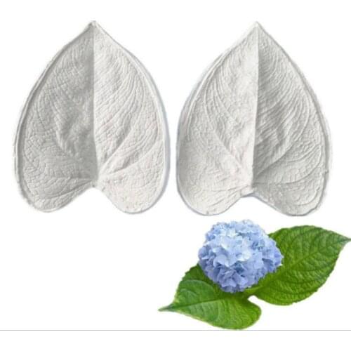 Hydrangea Leaf Silicone Mold Fondant Cakes Decorating Tools Silicone Molds Sugarcraft Chocolate Baking Tools Cakes Gumpaste Form