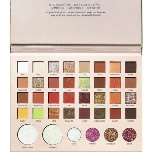 Russia 38 Colors Professional Multi-Color Makeup Kit Shimmer Glitter Highlighter Composite Plate Maquillage Beauty Make Up