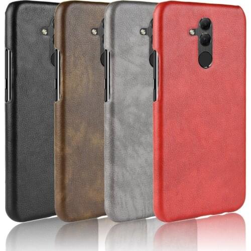 Slim Cases For Huawei Mate 20 Lite Case Litchi Skin Pattern PU Leather and PC Book Cover For Huawei Mate 20 Lite Phone Case