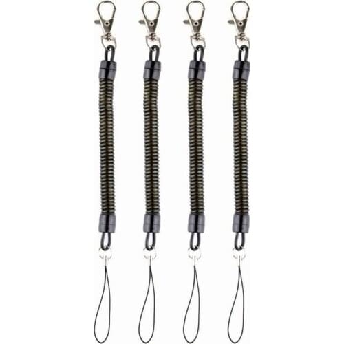 1pc Mobile Phone Strap Anti-Loss Spiral Elastic Rope Bungee Cord Sport Running MP3 Telephone Key Chain Organizer Line Lanyard