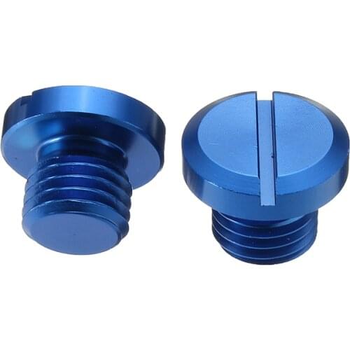 2Pcs Universal Motorcycle M10X1.25 CNC Mirror Hole Plug Screw Aluminum For Honda For Yamaha For Suzuki For Kawasaki