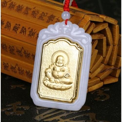 Fine Jewelry Jade Pendant 2018 New Design Buddha Unisex Jade Pendants For Men Women Fashion Jewelry Necklaces good Gift