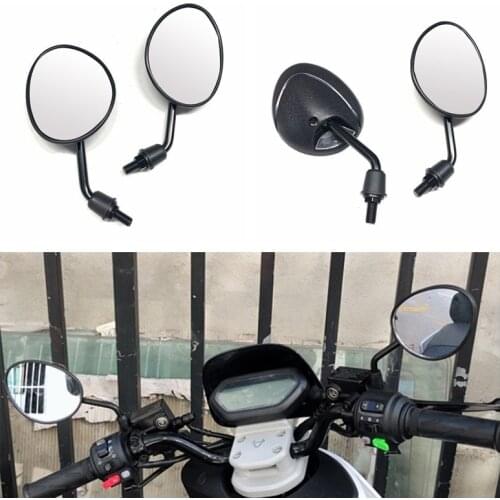 1 Pair Scooter Motorbike Rear View Mirror Universal Multi-Angle Adjustable Side Mirrors for Scooters Motorcycles