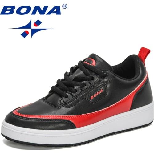BONA 2021 New Designers Classic Walking Shoes Women Chunky Platform Luxury Brand High Quality Footwear Woman Vulcanized Shoes