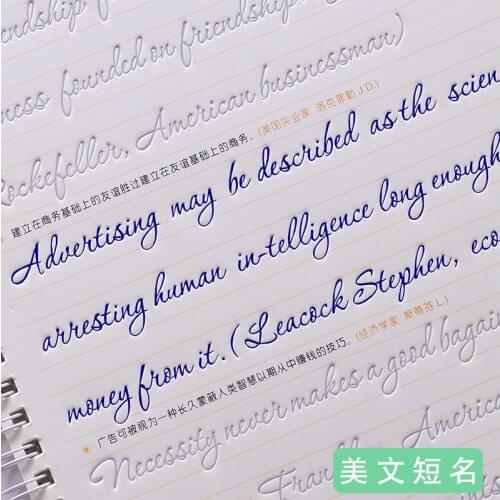 1pcs New Cursive Writing English Pen Chinese Calligraphy copybook for Adult Children Exercises Calligraphy Practice Book libros