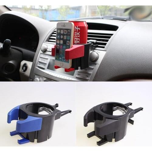 2 in 1 Car Air Outlet Water Cup Holder Car Multifunction Beverage Holder Tea Cup Holder Mobile Phone Holder Ashtray Bracket Rack