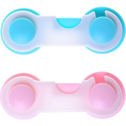 5pcs ABS Plastic Drawer Safety Lock Children Protect Care Wardrobe Cabinet Locker Supplies Pink Blue Wholesale
