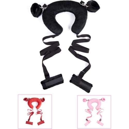 Bondage Handcuffs&Neck Pillow&Ankle Cuff BDSM Bondage Set Flirting Sex Toys For Woman Couple Slave Restraints Erotic Accessories