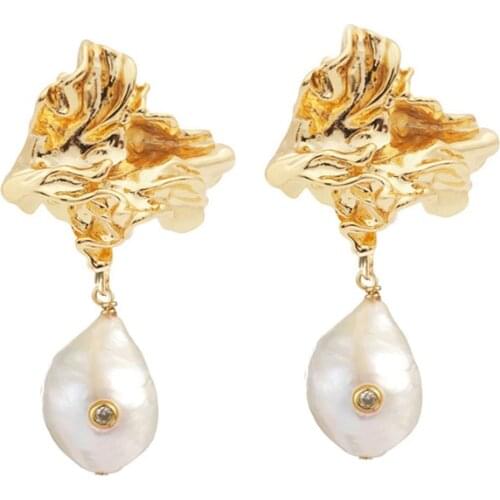 Free shipping bohemian boho jewelry fashion crystal stone freshwater pearl pendant drop dangle earrings for women wholesale