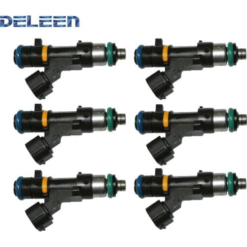 Deleen 6x High impedance Fuel Injector 16600-CD700 / FJ828 For Nissan Car Accessories