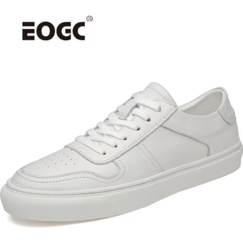 Breathable Casual Shoes British Style Natural Leather Men Shoes Flats Wear-Resistant Outdoor Walking Shoes Men