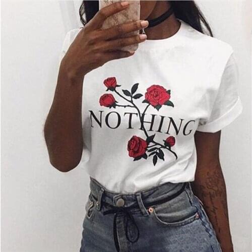Womens T-shirt Top Women Harajuku Short Sleeve O-neck Female T shirts FunnyTie Print Summer T-shirts graphic tee