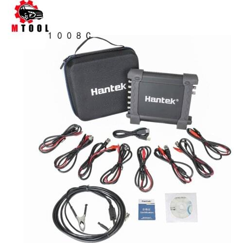 Hantek 1008C 8 Channels Programmable Generator Automotive Oscilloscope Digital Multimeter PC Storage Oscilloscopio USB portable