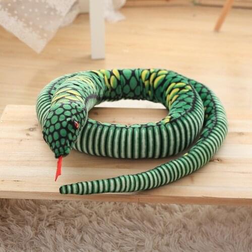 Simulation Stuffed Plush Toys-Boa Snake Plush Stuffed Animal Toys Birthday Gifts Stuffed Animals Plush Doll Game Toy