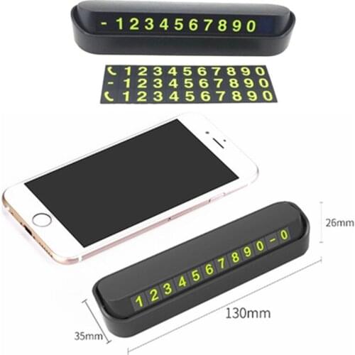 Car for temporary parking card phone card phone magnet car flip numbers auto parking accessories car interior accessories