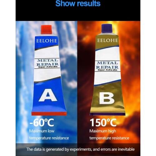 2Pcs A+B Glue Leakage Plugging Welding Gluel Super Glue High-efficiency Adhesive Auto Radiator Water Tank Metal Repairing Tools