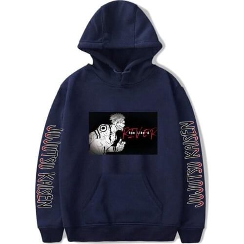 Anime Jujutsu Kaisen Hoodies Costumes Sweatshirt Hooded Coat Printing Jacket Suit Sweater Pullover Casual Loose Sweater Clothes