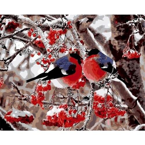 Little Bird On Tree Pre-Printed 11CT Cross Stitch Full Kit DIY Embroidery DMC Threads Sewing Handicraft Handmade Hobby Gift