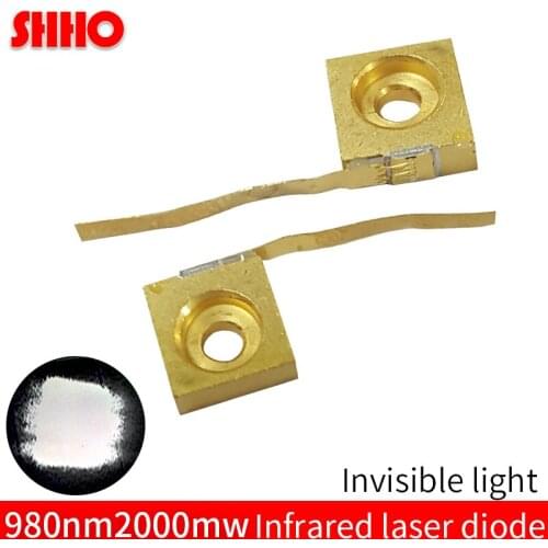 Invisible light launcher C-Mount 1.8V 980nm 2000mw infrared laser diode 2W IR emitter laser semiconductor night vision light