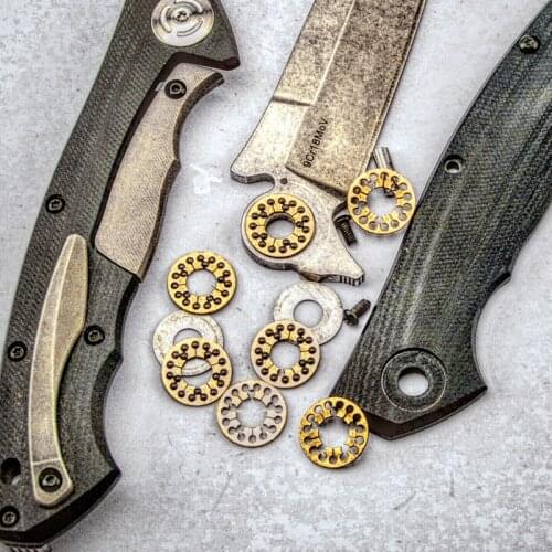 Knife DIY Bear Head Flipper Ceramic Ball Bearing Quick Opening Tools 2 Pieces Shirogorov Knives Bearing