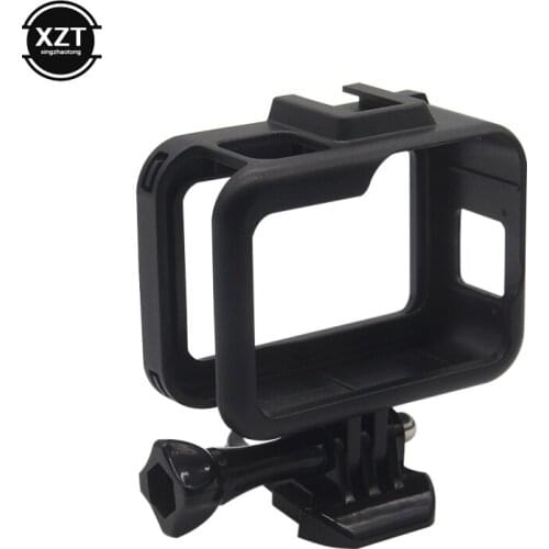 Plastic Black Frame Case Mount for GoPro Hero 8 Black Protective Cover Housing Shell for GoPro HERO 8 Action Camera Accessories