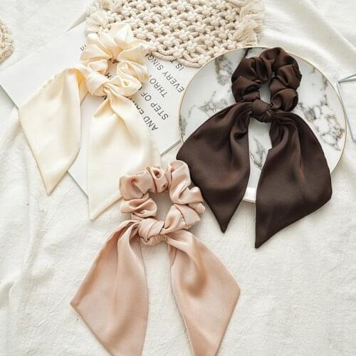 New Knotted Rabbit Ears with Large Intestine Circles Scarf Rubber Hair Ropes Accessories Hearwear Scrunchie ties
