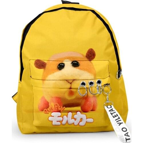 Weysfor Anime PUI PUI Molcar Guinea Pig Backpack Bags Men Women Teenage Mochilas School Bags Anime 3D Print Cartoon Backpacks