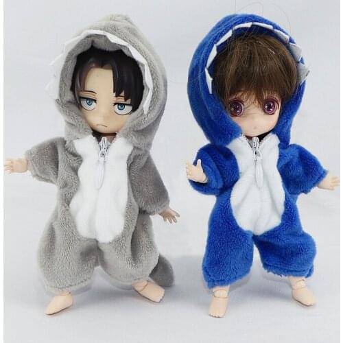 Cute OB11 doll clothes plush small animal one-piece suit for GSC body Molly, Obitsu11, 1/12 BJD doll clothes