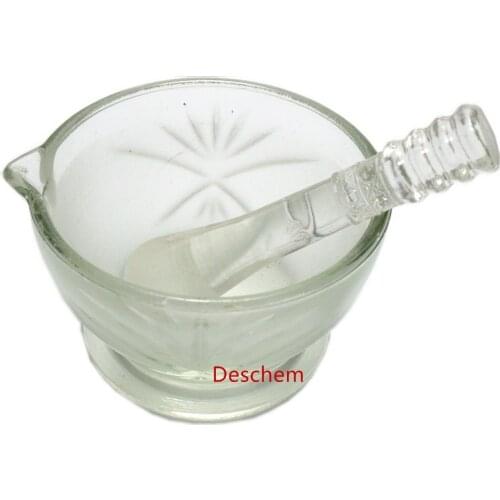 90mm,Glass mortar,Ground glass mortar and pestle,Diameter 9cm