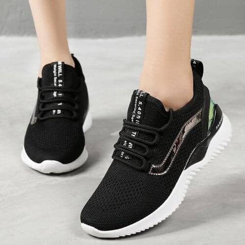 CAGILKZEL 2021Womens casual shoes fashion breathable walking mesh flat shoes womens white sneakers tennis womens shoes