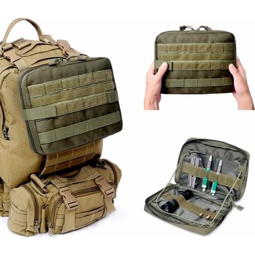 Military Tactical Molle Medical First Aid Pouch Outdoor Sport Nylon Multifunction Backpack Accessory Army EDC Hunting Tool Bag