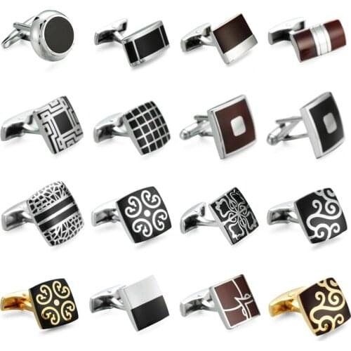 Brand new fashion mens French shirt Cufflinks high quality enamel craft exquisite retro pattern Cufflinks wholesale and retail