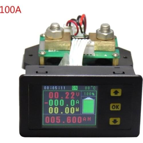 DC120V 100A 200A 300A 500A LCD Combo Meter Voltage Current Monitoring Monitor