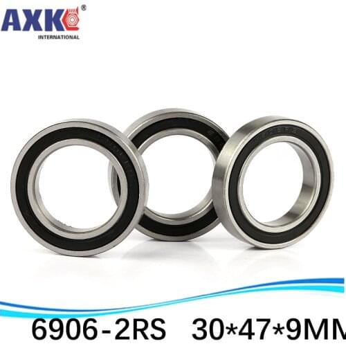 10pcs/lot High quality deep groove ball bearing 6906 2RS 6906-2RS 61906-2RS 6906RS 6906RZ 30*47*9 mm