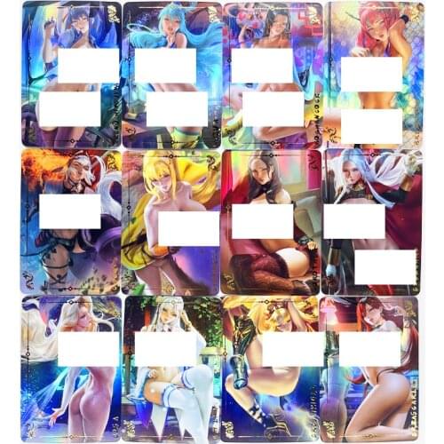 55pcs/set ACG Sexy Nude No.1 Fate Saber Kochou Shinobu Anime Goddess Toys Hobbies Hobby Collectibles Game Collection Cards