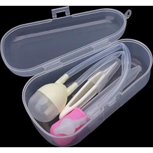 Baby Safety Nose Cleaner Infant Nasal Aspirator Preventing Backflow Aspirator Infants Medicine Dropper Baby Care Silicone Solid