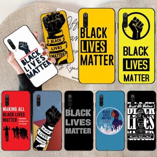 Black Lives Matter BLM black Phone Case Hull for Xiaomi Mi Note 10 Lite Mi 9T Pro xiaomi 10 10 CC9 Pro 9SE